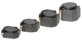 A rich lineup of 150°C-resistant power inductors for automotive use range in size from 3×3mm to 12×12mm.