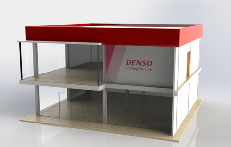 Artist's rendition of DENSO's Showcase Building in Thailand